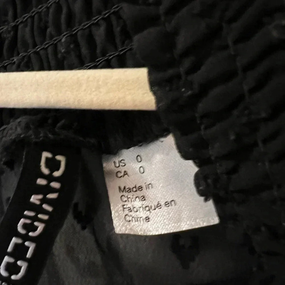 H&M Divided Sheer Black Women’s Blouse Size 0 Witchy - Picture 5 of 8